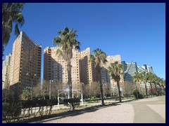 Highrise buildings near City of Arts and Sciences 